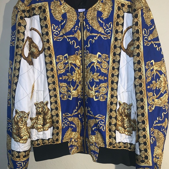 Versace DEA Barocco Baroque silk bomber Jacket - Picture 4 of 10